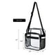 thumbnail image 3 of pstuiky Bolsa de maquillaje transparente extragrande bolso de hombro transparente neceser transparente bolsa de maquillaje para pañalera (negro), 3 of 6