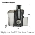 Hamilton Beach Big Mouth Pro Juicer Juice Extractor, 800W, BPA Free