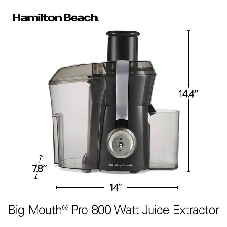 Hamilton Beach 67601A Powerful 800W Big Mouth Countertop Juice