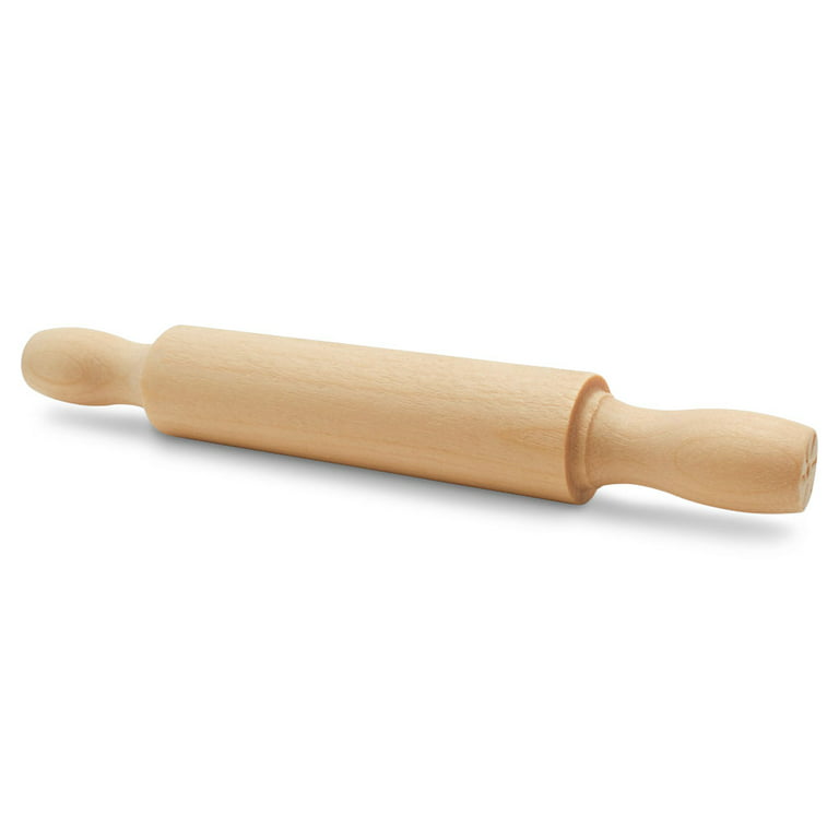 Mini Wooden Rolling Pin, Perfect for Clay, Playdoh, Kids Crafts, Pizza  Parties and Rustic Country Themes (7 Inch) - Wholesale Craft Outlet