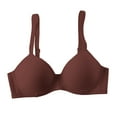 thumbnail image 7 of adviicd Women's Full Coverage Bras Plus Size Lightly Lined Full Coverage Push Up Bralettes Soft Supportive Sexy Bras Wine, 90C, 7 of 7