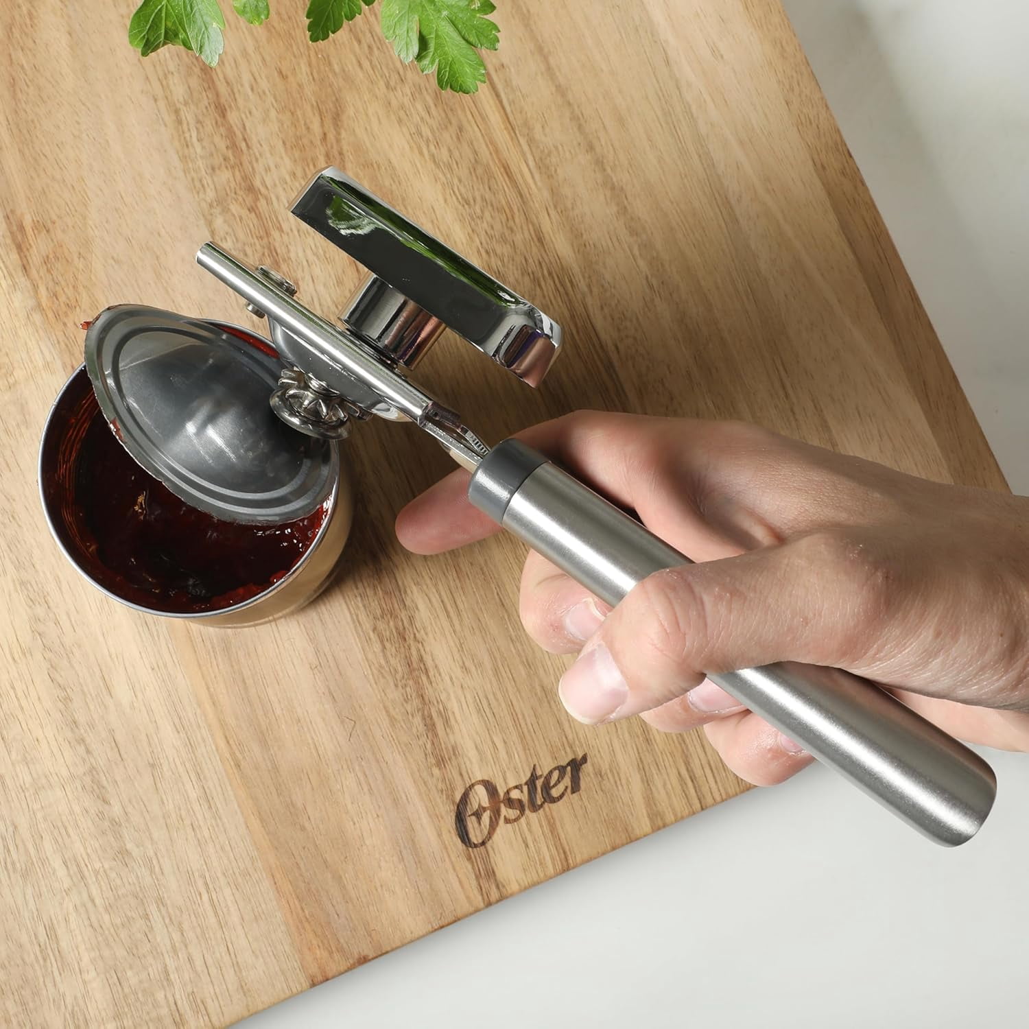 JJEAN-Chadswyck 8\u201d Can Opener, Stainless Steel Manual Can Opener with Soft Grip Handles, Smooth Edge Cutting, Dishwasher Safe