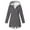 Dark Gray coat for women, variant on Usmixi 2023 Parka Jacket for Women Winter Trench Jacket for Women Winter Warm Thickened Plush Lined Overcoat Plus Size Casual Solid Zip up Drawstring Hooded Long Coat with Pocket Weekly