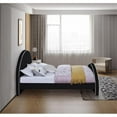 thumbnail image 5 of Meridian Furniture Brody Black Velvet Queen Bed, 5 of 6