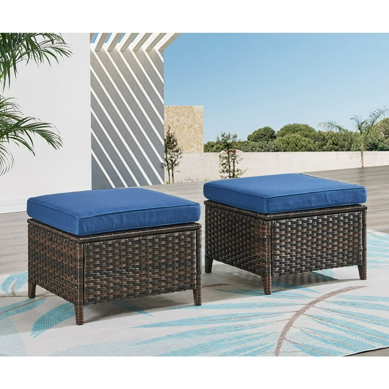 Walmart wicker ottoman outlet