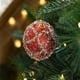 thumbnail image 5 of Adorno colgante de espuma para árbol de Navidad con perlas - Decoración colgante de 8 cm en blanco, rosa, azul, dorado, rojo - 1 pieza de decoración navideña, 5 of 6