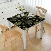 Color Tennis Square Tablecloth Spill Proof Washable Polyester Table Cloth Decorative Fabric Table Cover for Dining Table