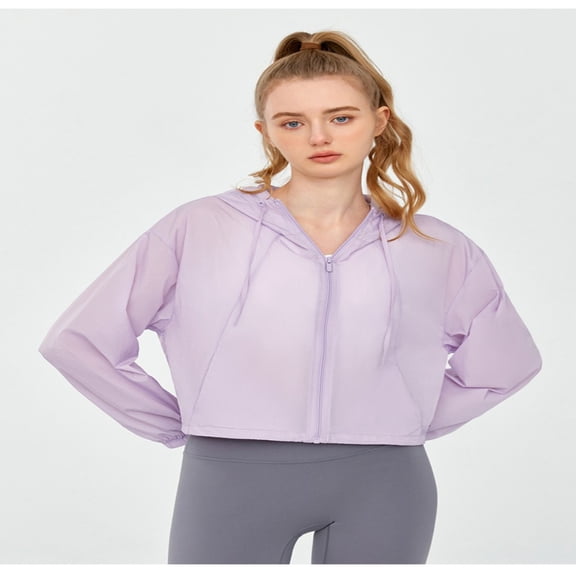 LYMAYTER UPF 50 Sun Protection UV Jacket for Women's Full Zip Lightweight Breathable Long Sleeve