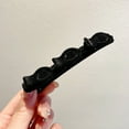 thumbnail image 4 of Fiudx Horquilla para Flequillo, Elegante Pinza con Diamantes de Imitación, Elegante Accesorio para El Cabello con Flocado, Fácil de Usar para Un Peinado Rápido, Perfecta para Fiestas, Bodas y Trabajo, 4 of 4
