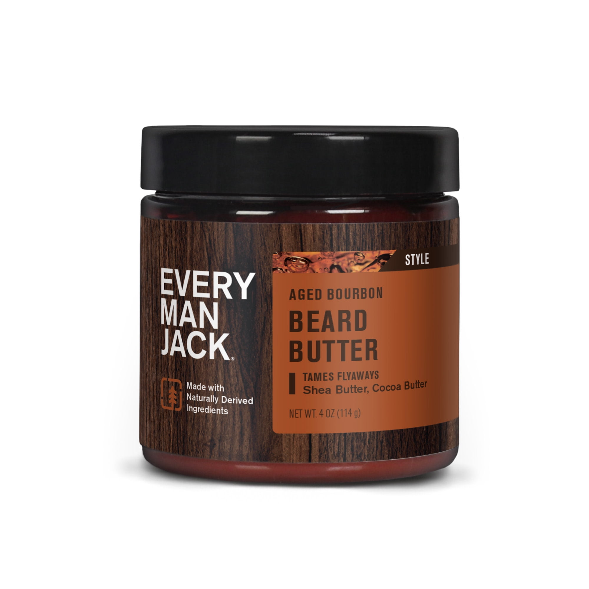 Every Man Jack Beard Butter, with Coconut Oil, Aged Bourbon, Naturally