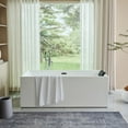 thumbnail image 4 of Vanity Art 59" Acrylic Freestanding Soaking Bathtub with Overflow and Pop-up Drain, 4 of 8