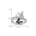 thumbnail image 3 of 2/5 Carat (Ctw) Black & White Diamond Butterfly Ring in Sterling Silver, 3 of 6