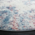 thumbnail image 4 of SAFAVIEH Brentwood Ainslee Abstract Area Rug, Navy/Red, 6'7" x 6'7" Round, 4 of 12