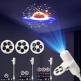 thumbnail image 2 of Ocean & Galaxy Projector Night Light for Bedroom, Car, LED Starry Sky Lamp with 360 Degree Flexible Gooseneck, USB Powered Galaxy Light for Home Decor Sleep Mood Lighting, 2 of 7