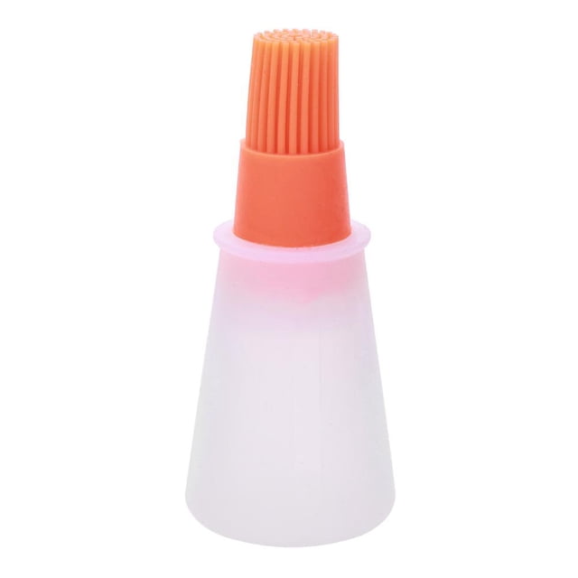 Cepillo para botella de aceite resistente al calor parrilla de silicona herramienta para hilvanar barbacoa naranja 1 unidad Hugtrwg Para estrenar