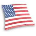 thumbnail image 3 of GZHJMY Soft Smooth Skin-Friendly Throw Pillow Cover Without Pillow Case20 x20 Shrink-Resistant Breathable Hidden Zipper Opening, Sofa Bed Office Farmhouse Room Easy to Disassemble|American Flag, 3 of 7