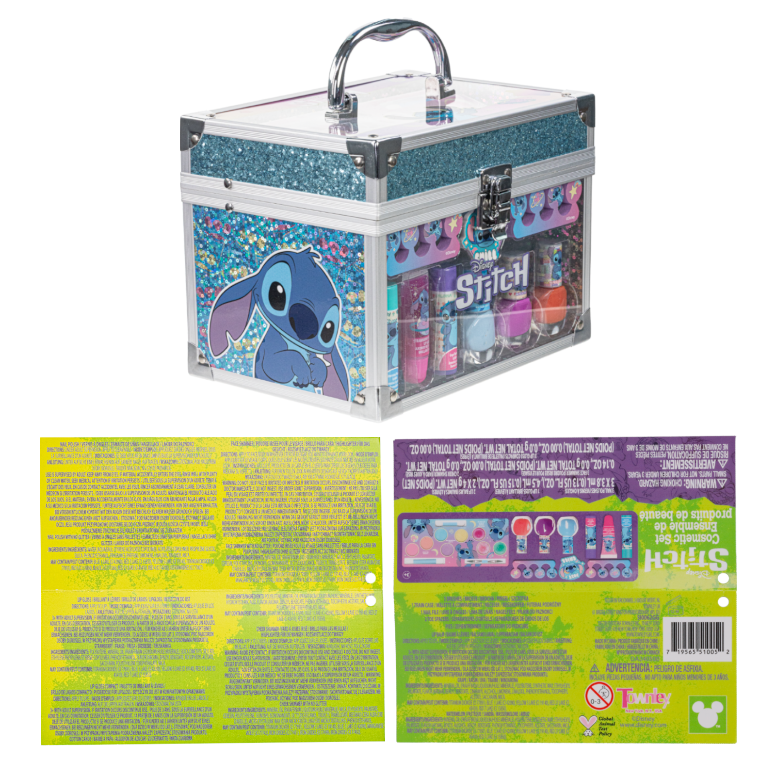 Disney Stitch Kids Makeup Kit For Girls With Train Case photo 4