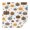 Fall Pumpkins Stars, variant on Red Truck with Fall Pumpkins Pattern Square Tablecloth,Waterproof Square Table Cover,Wipeable Spillproof Washable Table Cover for Home Kitchen Party Decor 42"X42"(107x107cm)