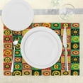 thumbnail image 3 of Ambesonne African Place Mats Set of 4, Trippy, Standard Size, Multicolor, 3 of 6