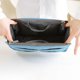 thumbnail image 5 of Bolsa organizadora de nailon Yashi para mujer bolso de mano grande azul claro, 5 of 5