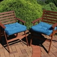 thumbnail image 4 of Sunnydaze 20" x 20" Blue Square Seat Cushion Set, 2 Count, 4 of 8