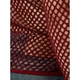 thumbnail image 3 of Fangasis Mens Mesh Shirt Long Sleeve Net Blouse Crew Neck Muscle Top Men Casual T-Shirt Fishnet Claret S, 3 of 7