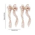 thumbnail image 3 of Christmas Ribbon Wreath Bows for Front Door and Tree Decor, Sturdy Polyester, Indoor Outdoor Holiday Decoration, Assorted Colors, 2-Pack, 3 of 6