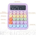 thumbnail image 6 of Mechanical Pushbutton Calculator,12 Digit Large LCD Display,Big Buttons Easy to Press,Colorful Candy Calculator,Automatic Sleep,with Battery.for Office,School, Home., 6 of 8
