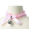 thumbnail image 2 of Bague de Cou en Forme de Nœud Papillon de Style Harajuku pour Femmes Portant (Rose), 2 of 7