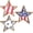 Red, variant on Wooden Stars Decorations, Patriotic Memorial Day Star Tiered Tray Decor Set of 3, Fourth of July Red White Blue Decoration for Home Office Table Shelf(Style C)