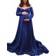 thumbnail image 1 of Txlixc Vestido de mujer embarazada de cuello V de color sólido Txlixc moda, 1 of 6