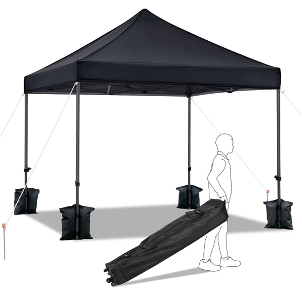 3x3m Pop Up Gazebo Waterproof Instant Tent Sheter Height Adjustable Sun Shelter 