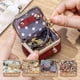 thumbnail image 3 of Mini Jewelry Box for Earring Ring Necklace Bracelet Black, 3 of 3