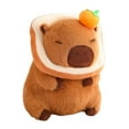 thumbnail image 3 of Runquan Capybara Stuffed Toy 30cm Comfortable Capybara Doll for Birthday Gifts orange bread dark, 3 of 8