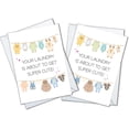 thumbnail image 1 of The Cardtel Baby Shower Card | New Baby Congratulations (2 Pack Cute Laundry - Neutral), 1 of 8
