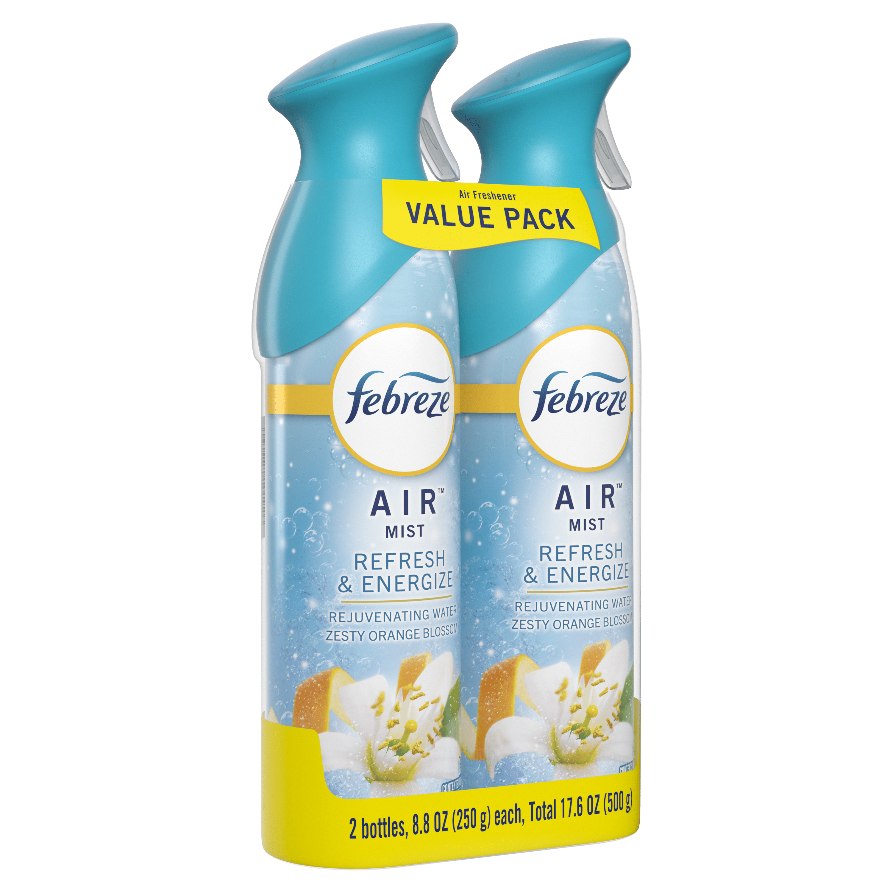 Febreze Air Freshener Spray, Odor-Fighting Room Spray, Refresh & Energize, 8.8oz, 2 Count