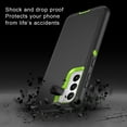 thumbnail image 4 of Petocase for Samsung Galaxy S21 5G Case,Shockproof Dust/Drop Proof 3-Layer Protection [without Screen Protector] Rugged Heavy Duty Cover 6.2" Case,Gray/Green, 4 of 7