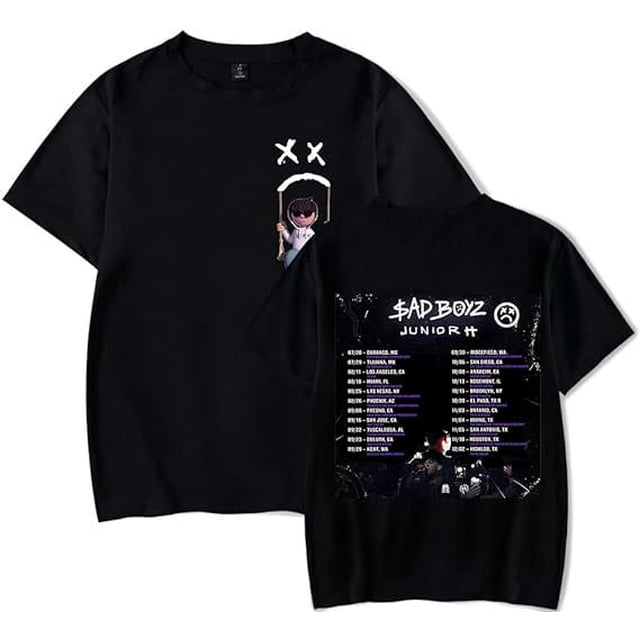 Junior H Sad Boyz 4 Life Tee Nouveau Logo Merch Femmes Hommes Mode Décontractée T-Shirts à Manches Courtes