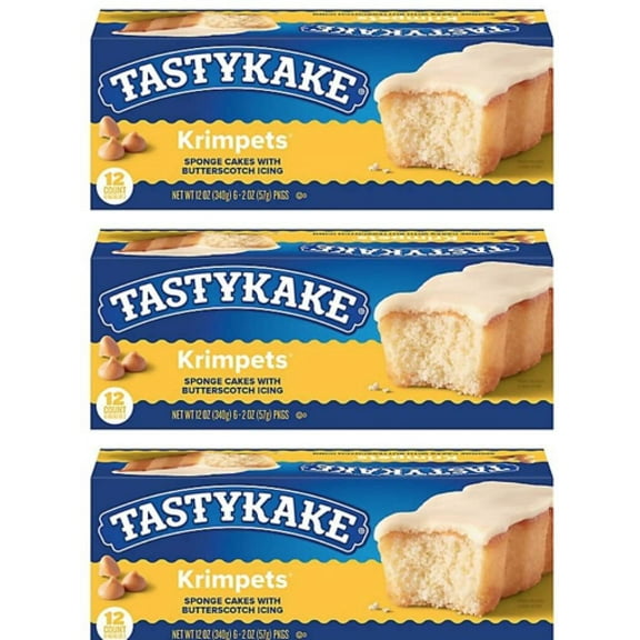 Tastykake Butterscotch Krimpets - 3 Boxes