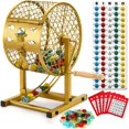 thumbnail image 1 of Set de Juego de Bingo AugFir Jaula de Acero 32 cm 30 Cartones 75 Bolas, 1 of 7