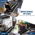 thumbnail image 6 of Portable Heavy Duty Aluminum Wheelchair Ramp Lightweight Foldable with Safety Lock Non-Slip Surface 600Lb Capacity Threshold Ramp for Cars Garage Doorways Curbs and Home Steps, 6 of 8