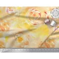thumbnail image 2 of Soimoi Viscose Chiffon Fabric Rose Watercolor Fabric Prints By Yard 42 Inch Wide, 2 of 3