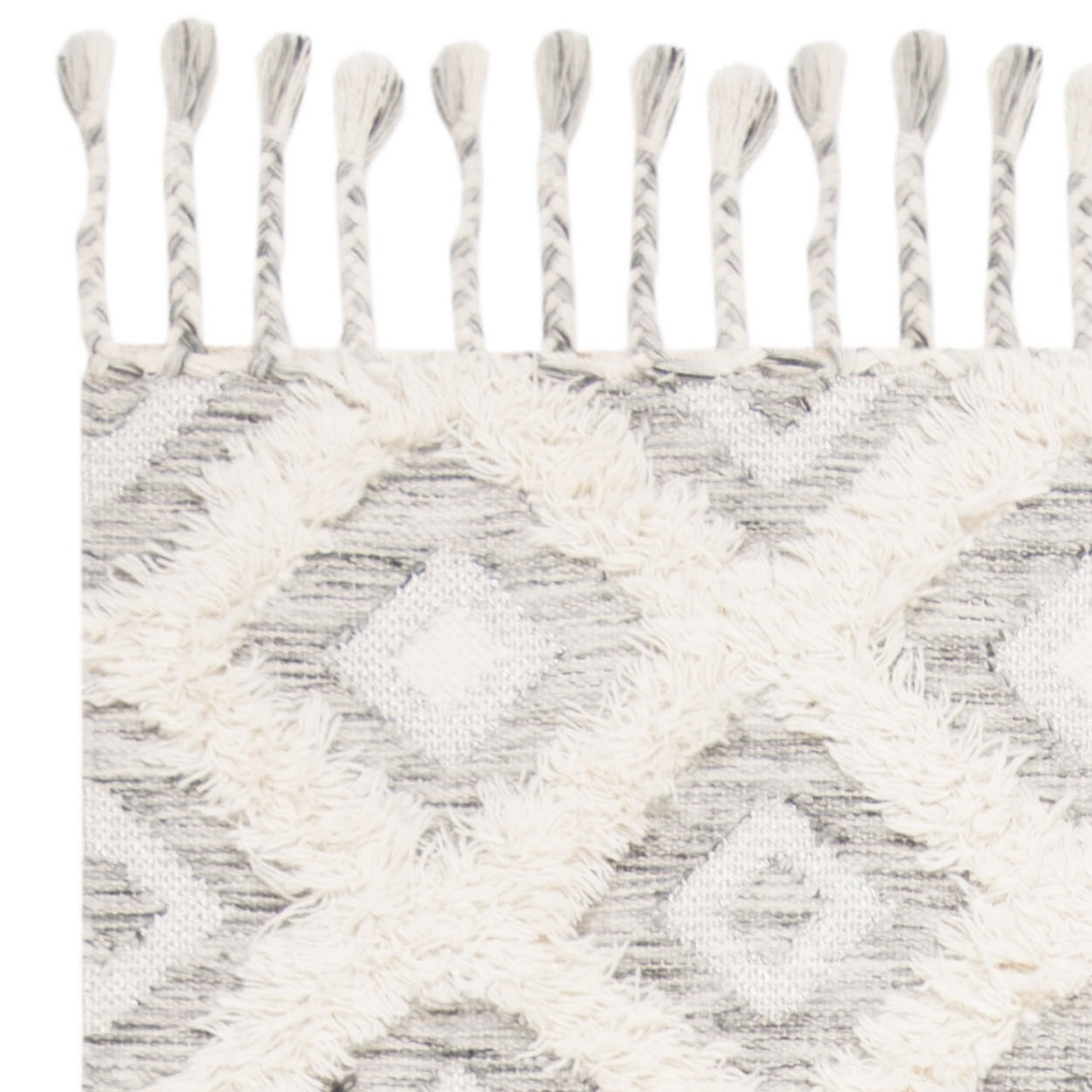 SAFAVIEH Kenya Montague Geometric Area Rug, Grey/Ivory, 6' x 9'