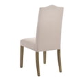 thumbnail image 3 of Contemporary Home Living Armless Upholstered Dining Chair - 41.5" - Cream, 3 of 9