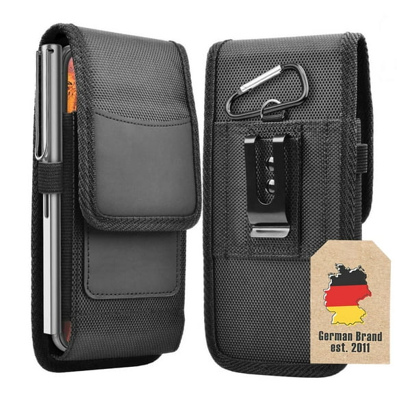 Cadorabo Mobile Phone Case with belt clip for Samsung Galaxy ACE 3 bag in BLACK