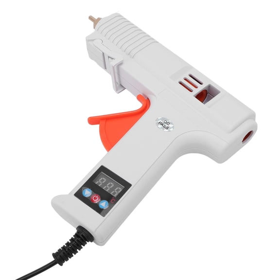 Yajisi 120W Adjustable Hot Melt Glue Gun with Digital Display, Quick Heat, Ergonomic Handle – Ideal for DIY Crafts & Repairs