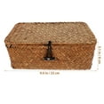 Seagrass Baskets to Go Food Containers with Lids Child Storage Box Bamboo Wooden Bins Hamper