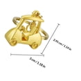thumbnail image 2 of REOFLYUP 3Pcs Rust Proof Metal Pendant for Golf Cart Decoration Golden Mini Golf Cart Shape, 2 of 6