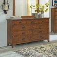 thumbnail image 5 of Sunset Trading Mission Bay 9 Drawer Double Bedroom Dresser | Amish Brown Solid Wood, 5 of 5