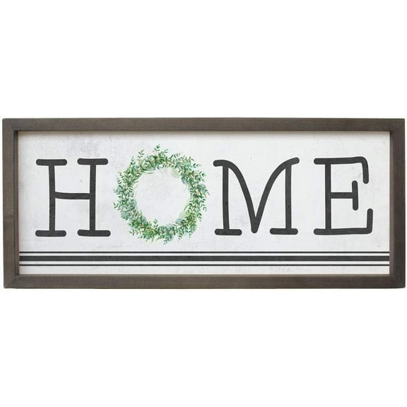 Simply Said, INC Farmhouse Frames 10" x 24" Sign FF1009- Home Wreath
